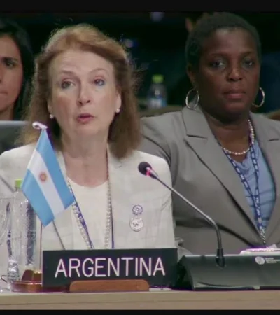 Diana Mondino en la 54ª Asamblea General de la OEA
