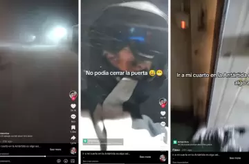 Vive en la Antártida y compartió la "travesía" que debe hacer para ir a su cuarto