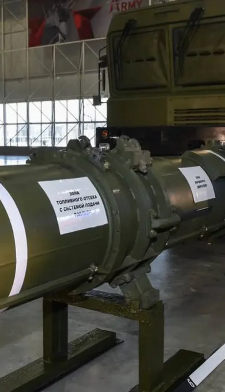 Misil de crucero 9M729, mostrado por Rusia en 2019