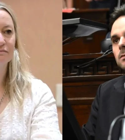 Hebe Casado y Gabriel Pradines.