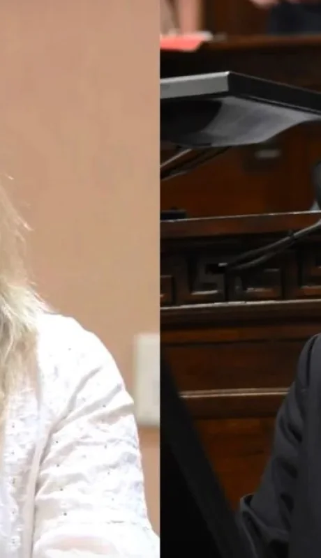 Hebe Casado y Gabriel Pradines.