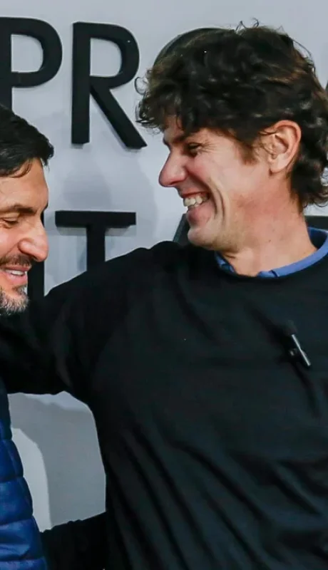 Maximiliano Pullaro y Martín Lousteau.