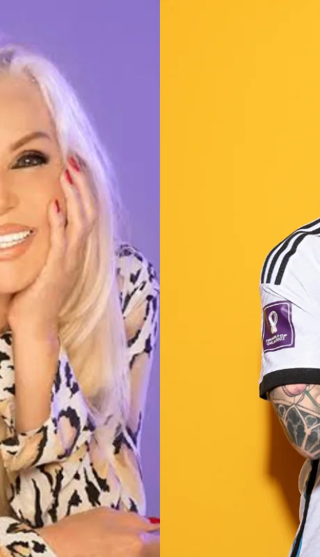 La diva fue invitada por Celia para ver el partido entre Argentina-Perú. /