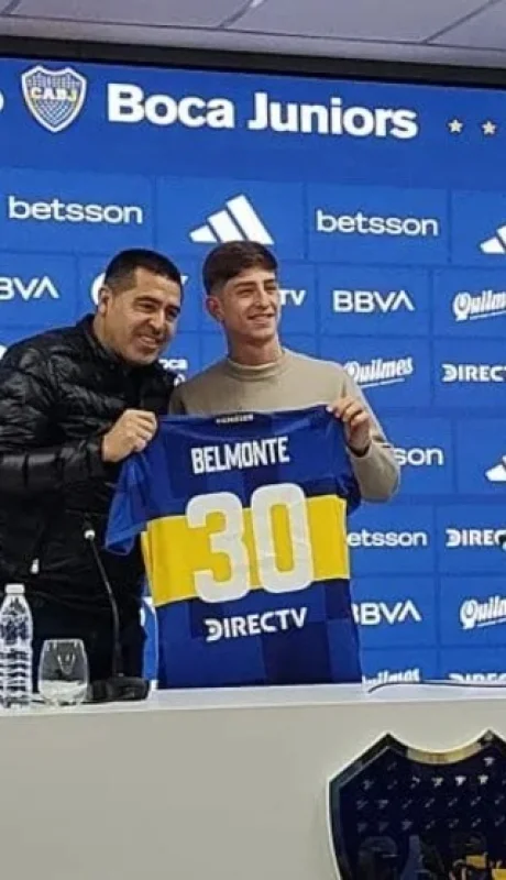 Riquelme presentó a Belmonte.
