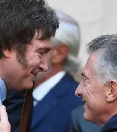 Javier Milei y Mauricio Macri.