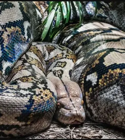 Una Pitón de 8 metros