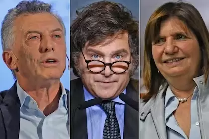 Mauricio Macri - Javier Milei - Patricia Bullrich