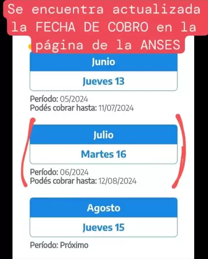 Las fechas de julio y agosto para Progresar