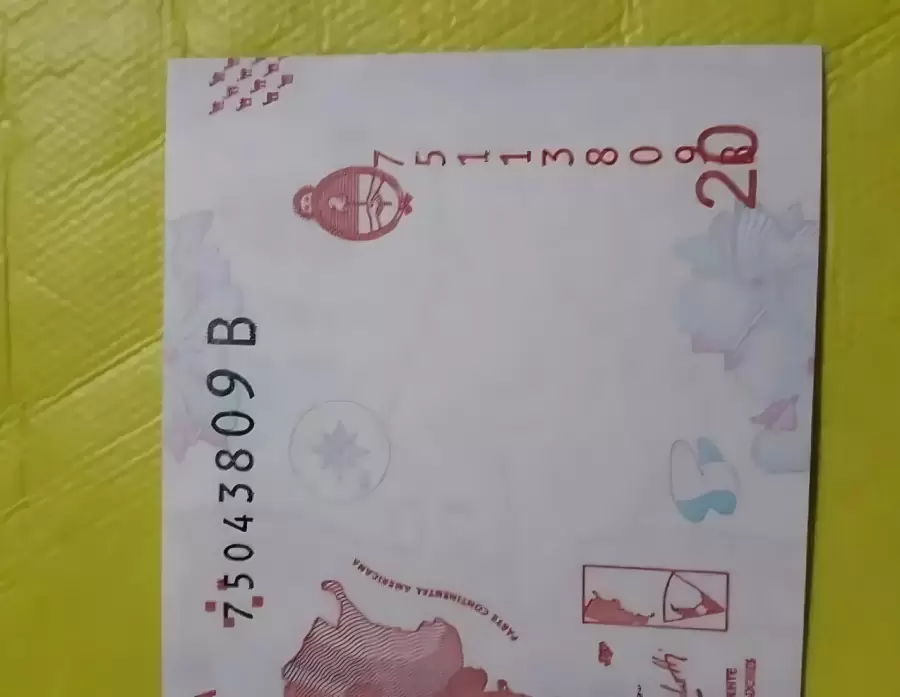 Billete de 20 pesos