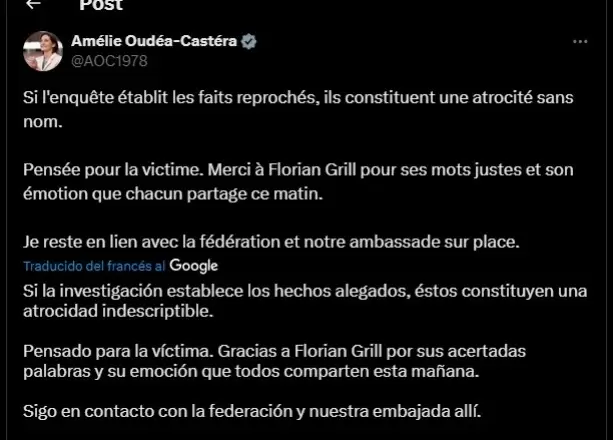 Ministra de Deportes y Juegos Olímpicos y Paralímpicos/