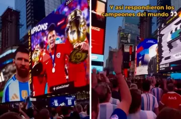 Pasaron imágenes de Chile campeón frente a los argentinos en Nueva York