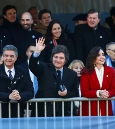 Javier Milei junto a Victoria Villarruel.