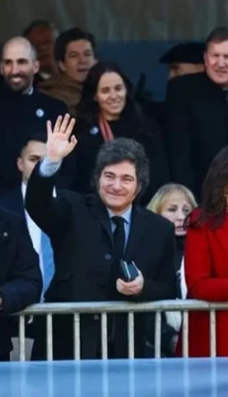 Javier Milei junto a Victoria Villarruel.