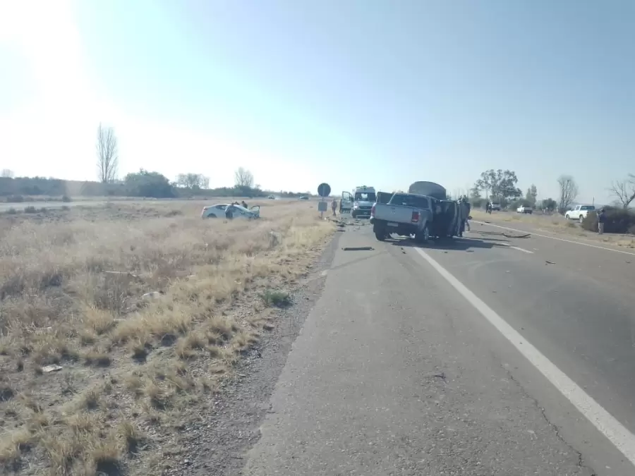 Camionetas impactadas