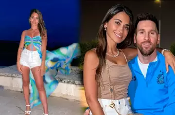 ¡Boquiabiertos! El infartante look de Antonela Rocuzzo en Miami