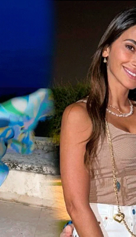 Antonella Rocuzzo, siempre alentando a su marido