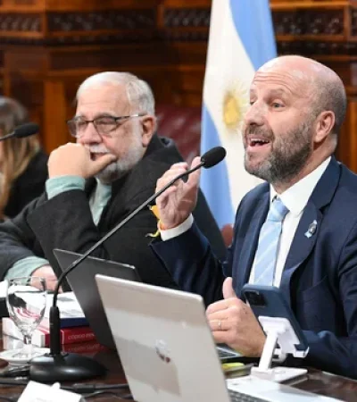 Reunión de la Comisión de Justicia y Asuntos Penales el 10 de Julio del 2024, en el Salón Illía del Senado de la Nación.