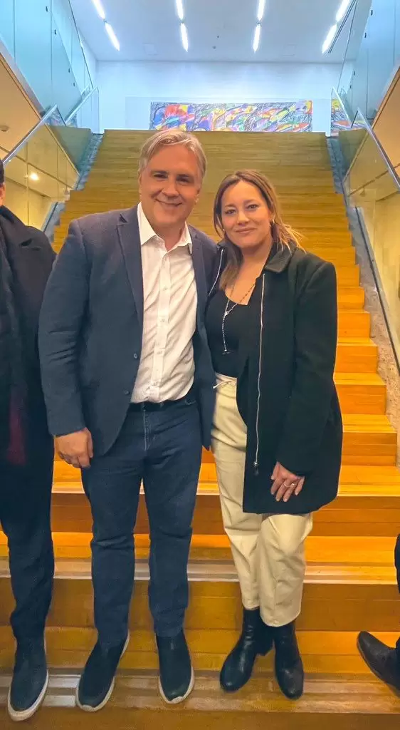 Martín Llaryora y Adriana Cano