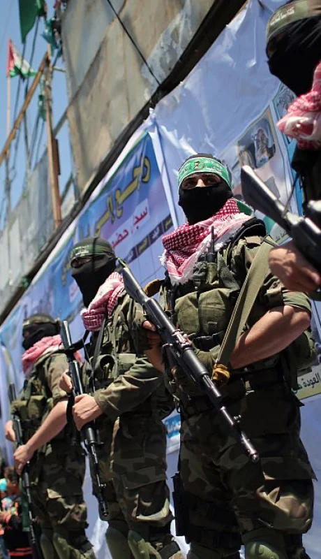 Combatientes de las Brigadas Qassam de Hamás