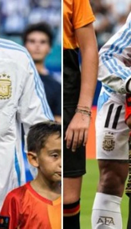 Mía y Pía, las hijas de Ángel Di María llevarán la pelota antes del comienzo del partido