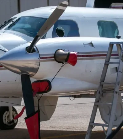 Avión que formaba parte de la lucha activa contra el granizo en la provincia de Mendoza.