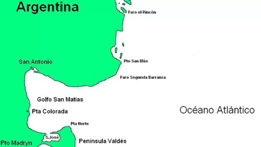 Ubicación del Golfo San Matías