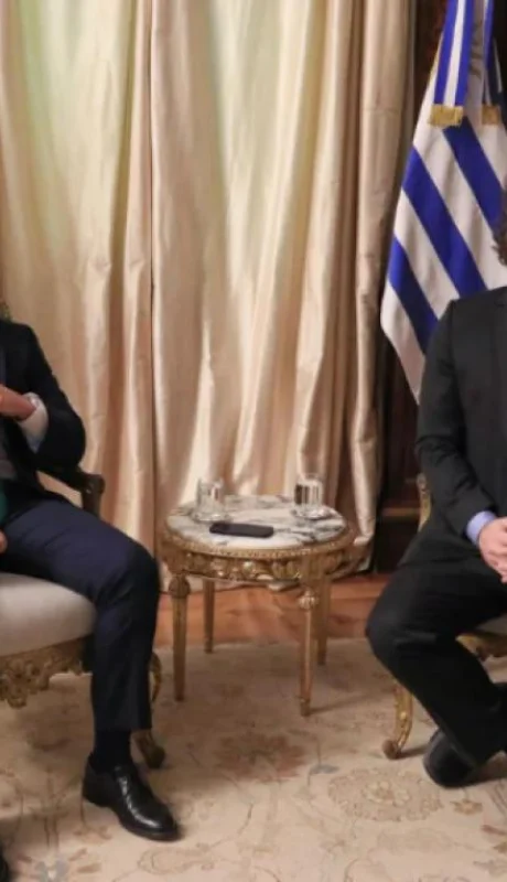 Javier Milei y Luis Lacalle Pou se reunieron en la tarde de este miércoles