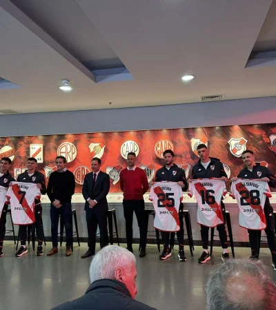 River presentó a sus nuevos refuerzos en su Museo.