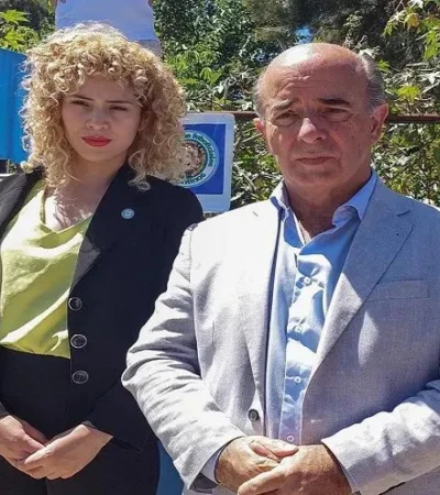 Lourdes Arrieta y el entrerriano Beltrán Benedit, dos de los legisladores que visitaron a genocidas encarcelados.