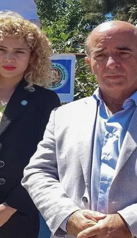 Lourdes Arrieta y el entrerriano Beltrán Benedit, dos de los legisladores que visitaron a genocidas encarcelados.