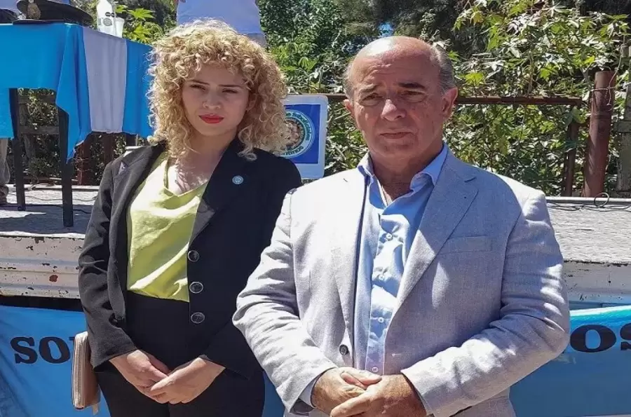 Lourdes Arrieta y el entrerriano Beltrán Benedit, dos de los legisladores que visitaron a genocidas encarcelados.