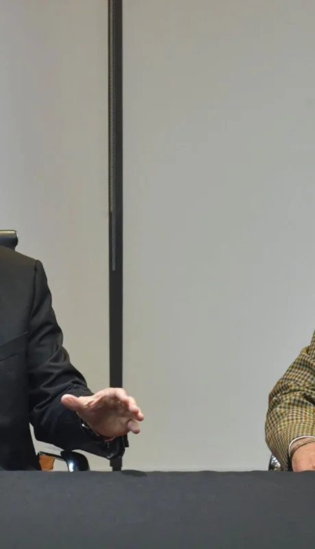 El secretario de Trabajo Julio Cordero con el titular de la UIA, Daniel Funes de Rioja.