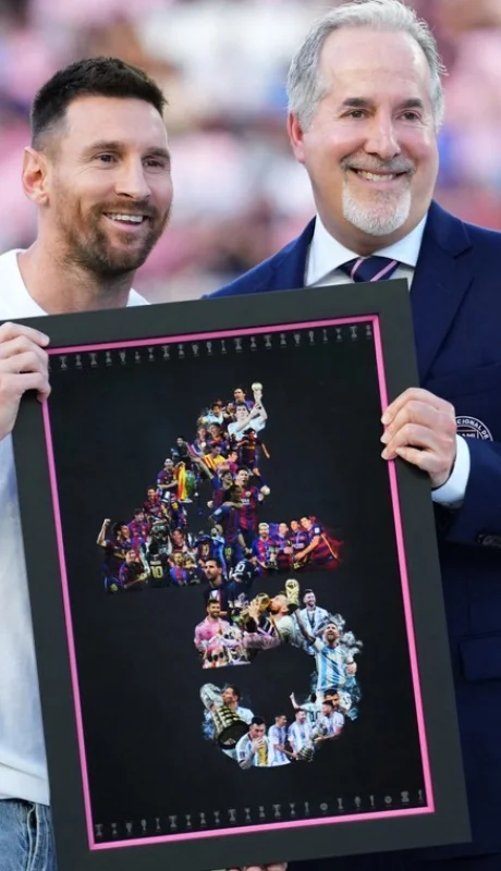 El Inter Miami rinde tributo a Messi, ¡el rey de los títulos!