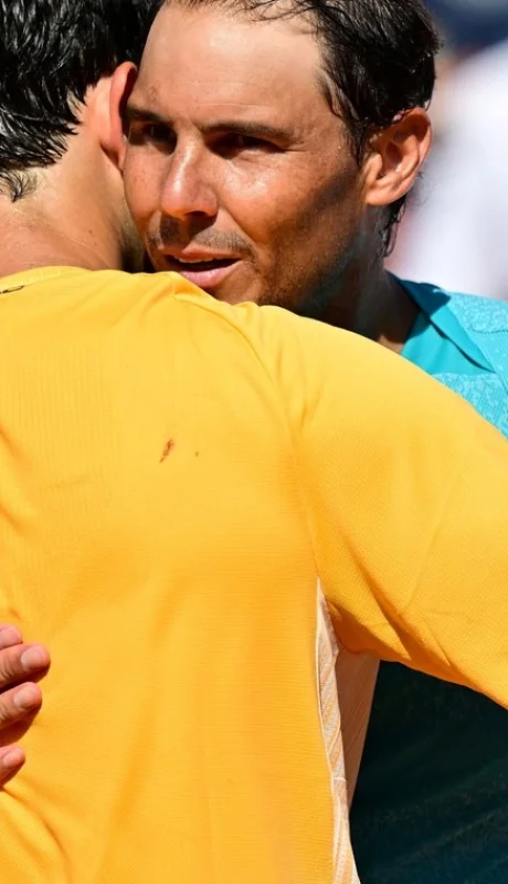 El abrazo de Borges y Nadal