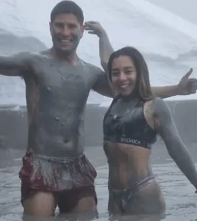 Baños en aguas sulfurosas.