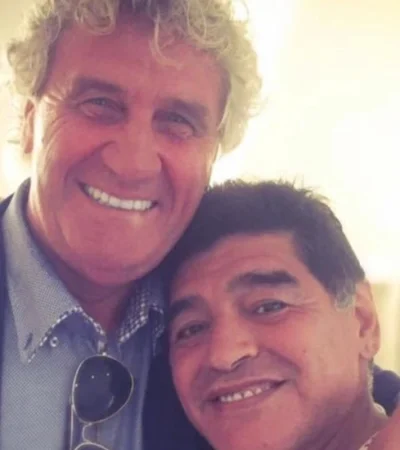 Diego Maradona y Jean Marie Pfaff.