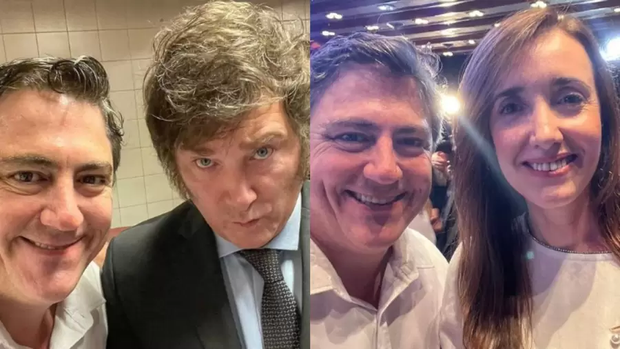 Paoltroni, Milei y Villarruel