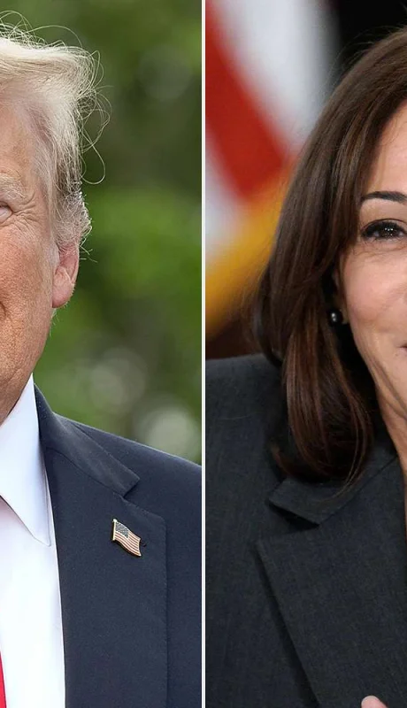 Donald Trump y Kamala Harris.