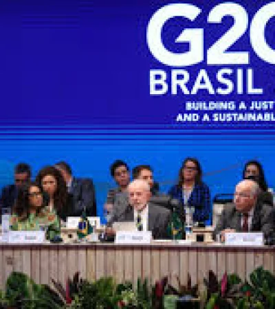 Lula durante la reunión de los equipos de trabajo del G20.