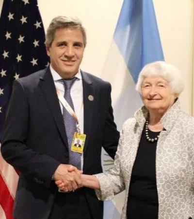Luis Caputo y Janet Yellen