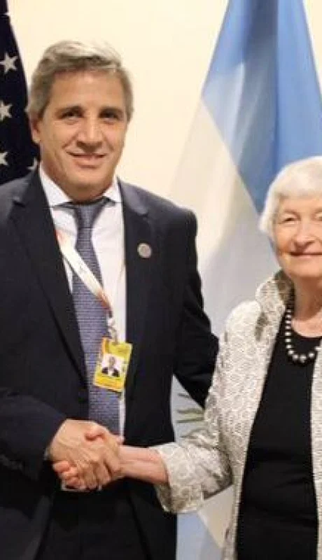 Luis Caputo y Janet Yellen