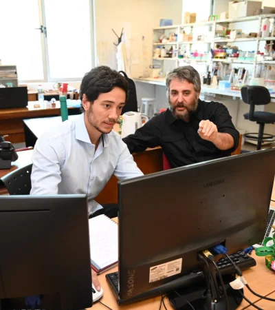 El estudio fue dirigido por el investigador Diego Masone (derecha).