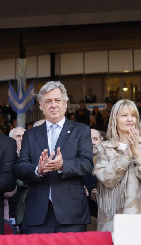 Milei, Pino y Villarruel en la inauguración de la Exposición Rural