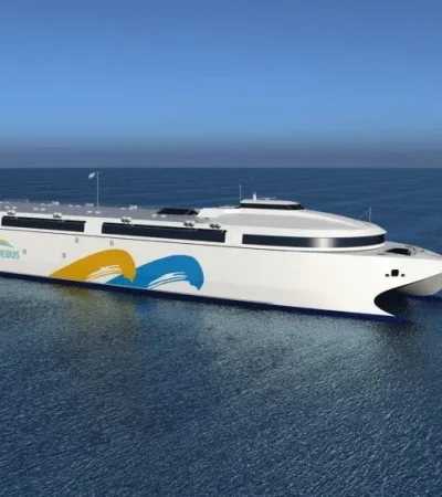 Así será el nuevo buque eléctrico.