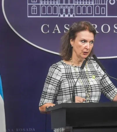 Canciller Diana Mondino.