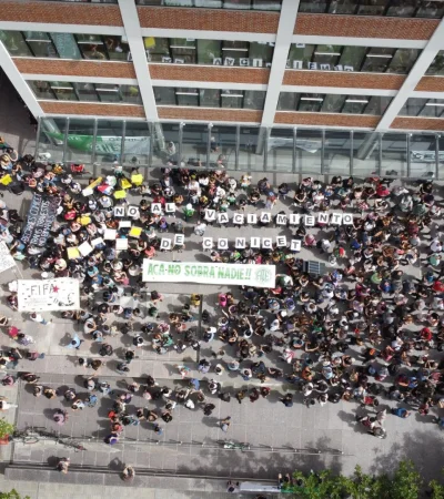 Protesta de los trabajadores del Conicet.