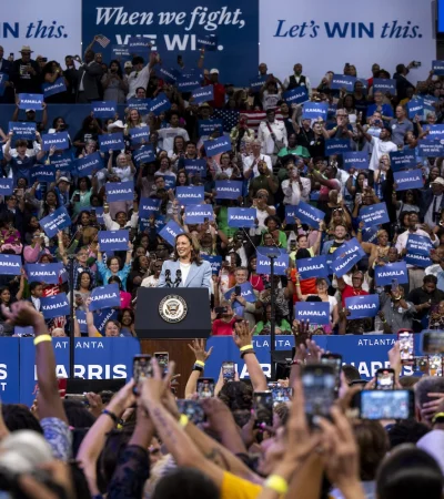 La candidata demócrata a la Casa Blanca Kamala Harris.