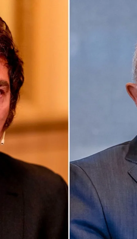 Javier Milei y Lula Da Silva.