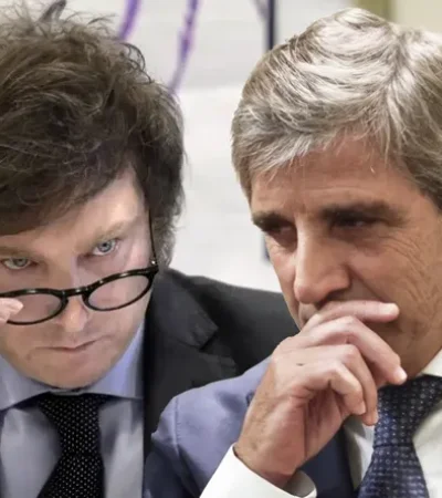 Javier Milei y Luis Caputo