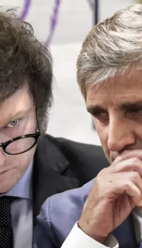 Javier Milei y Luis Caputo